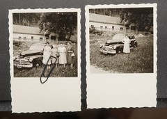 Photo Portrait Women Model Chevrolet Raisenmarkt Car Vintage License Plate Car