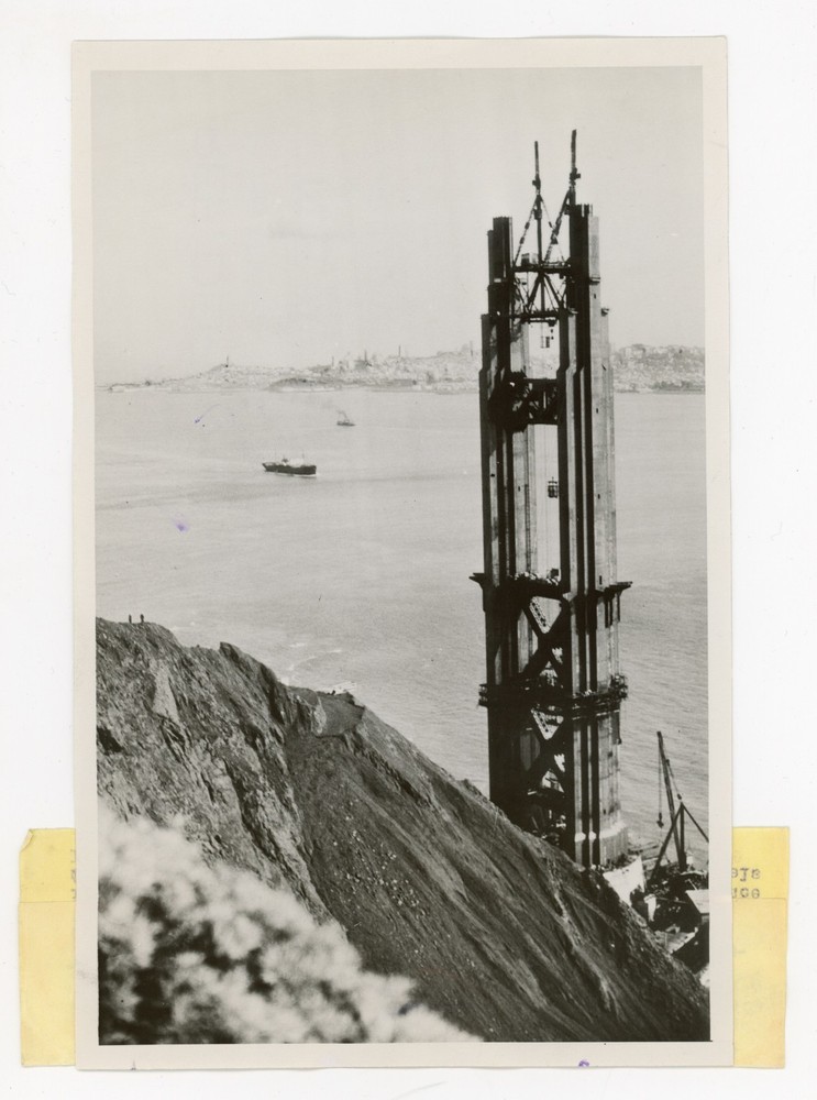 Construction of Golden Gate Bridge San Francisco CA Historic 1934 Press Photo