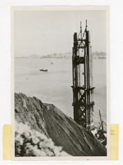 Construction of Golden Gate Bridge San Francisco CA Historic 1934 Press Photo