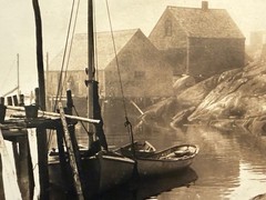 1943 Dan Galloway Photograph PEGGY’S COVE, Nova Scotia, Canada Harbor Boats