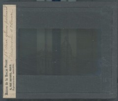 University Of Ottawa, Glass Plate Drawing, Black & White, Positive 8.5×10 Cm