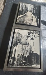 Pair of 1973 Stan Ehrenberg Avant-Garde Black & White Paris City Street Signed