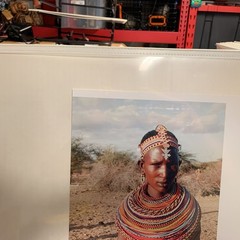 Portrait Photography Print of Samburu Woman in Traditional Jewelry