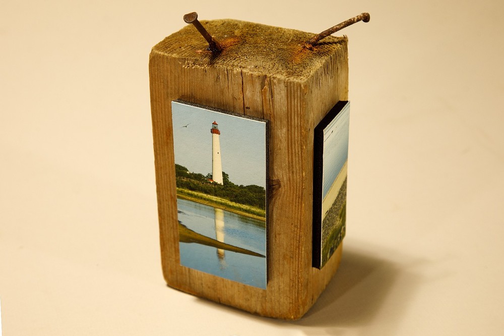 Driftwood Mounted Seascape – Cape May, New Jersey Lighthouse