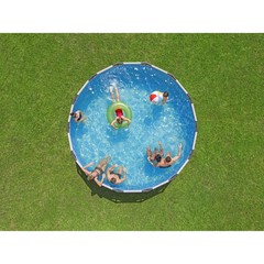 Bestway Steel Pro MAX 14’x48″ Round Above Ground Swimming Pool with Pump & Cover