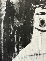 🔥 Vintage Modern Bodybuilding MUSCLE Man Photograph Painting, Lillian BASSMAN