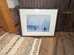 Vintage Asian Signed Framed G Liang “Fishing in Spring At Li River” Photograph
