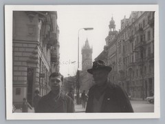 Prague Praha Czech Republic 1969 – Grandfather and Boy – Vintage Photo 1960s