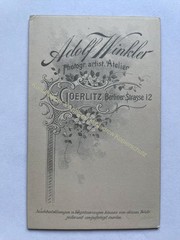 orig. CDV photo photography woman lady picture old fashion around 1890 A. Winkler Görlitz