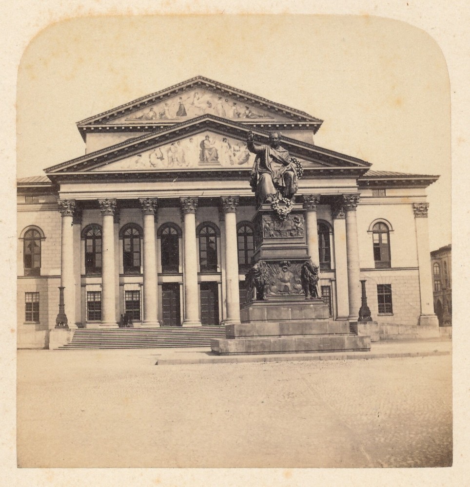 Albumin on Cardboard – View of Munich – Circa 1870s