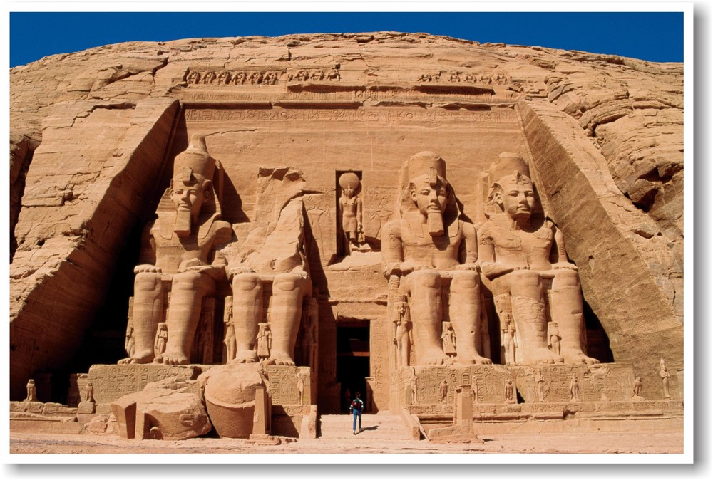 Ancient Egypt – Abu Simbel – Egyptian Artifacts Pyramids Statues – NEW POSTER