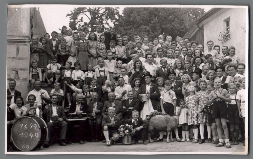Photo 1949 300th anniversary pageant band Dorffest Kulmbach (B2014)