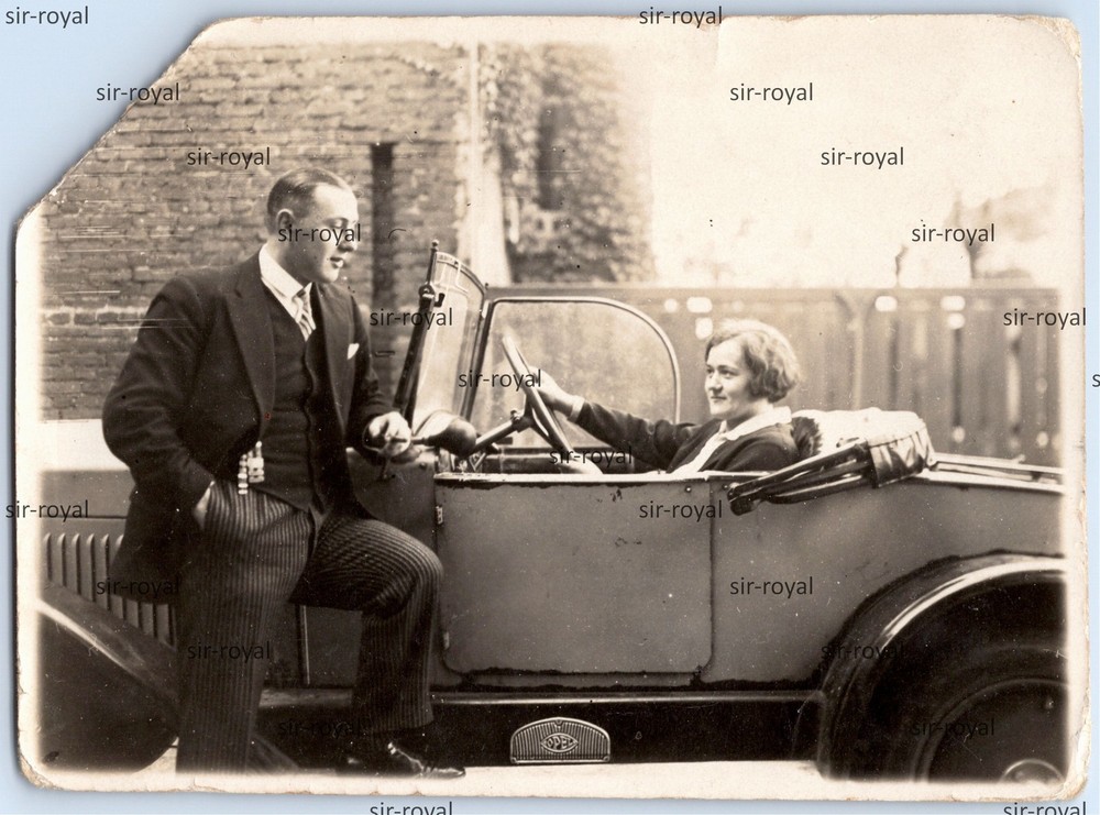 Opel Auto Kfz 1929 in Essen – 1920s Vintage – Photo 11x8cm