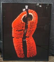 1993 Janet Biggs «Lipstick Dress» Cibachrome Triptych Photographs 108″