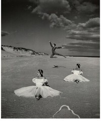 Philippe Halsman Original 1947 Gelatin Silver Photo Ballerinas on the Beach
