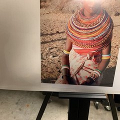 Portrait Photography Print of Samburu Woman in Traditional Jewelry