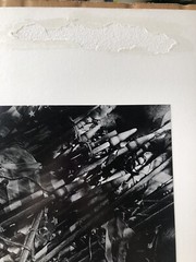 Vintage 1975 Photograph Vietnam Era Art Tattered Flags Signed Joseph Duze USA