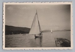 Wörthersee Austria July 1943 – Sailboat – Old Photo 1940s