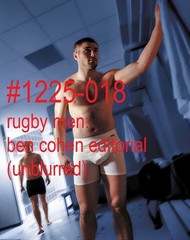 MALE PORTRAIT #1225-018 -athletes series -rugby men -ben cohen – free ship in us