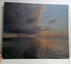 20″×24″ Metal Photo Print Of Ocean Sunset