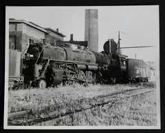 FRISCO Locomotive Steam Engine 4509 Photograph 8×10 Vtg 1950s Railroad Railway