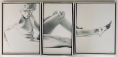 Super Rare 1980’s Male Nude Model Triptych Listed SF Artist DENNIS KOHN