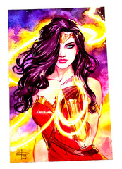 WONDER WOMAN SABRINA RICH EXCLUSIVE ART PRINT NM+