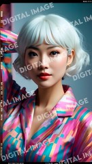 Digital Art Picture Image Photo Wallpaper Background Desktop AI – Woman Kawaii