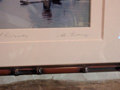 Vintage Asian Signed Framed G Liang “Fishing in Spring At Li River” Photograph