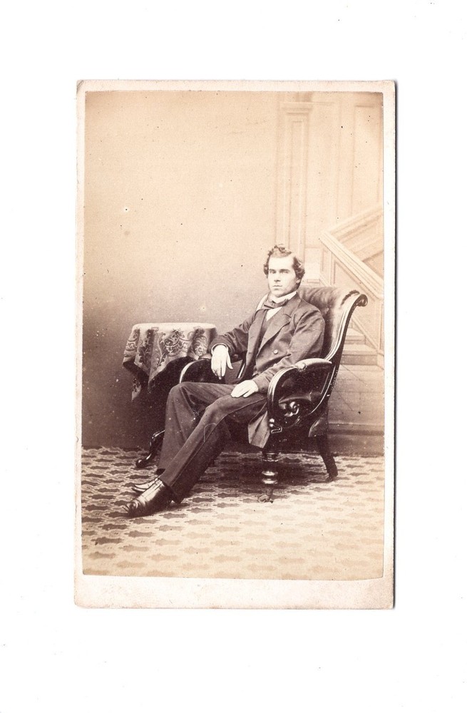 CDV Photo Fine Gentleman – Unknown Place 1860s