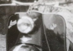 Two Great Old Photos-Family with Scooter SR 56″ «Wiesel» 50-60s