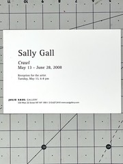 Sally Gall (b. 1956) Art Announcement Card 2008 – Crawl – 5” X 7”
