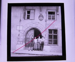 Brenner, Gasthof Brennerpost Tyrol around 1900 Historical Glass Picture