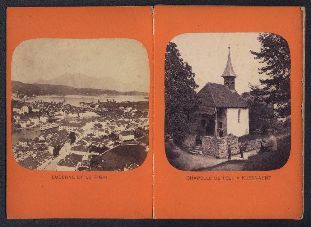 10 photographs Briquet et Fils, Geneve, view fountain, Lucerne et le Rigi, Ch