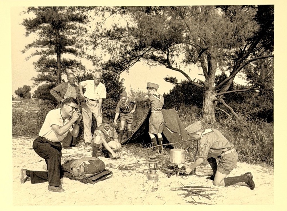 Boy Scouts, Tampa Florida 1958 Fotofolio Art Photo Print Card 4.25”x6”