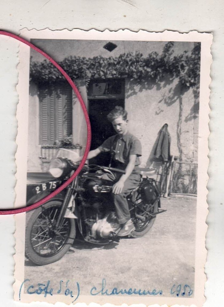 PHOTO PHOTO CAR AUTOMOBILES OLD MOTORCYCLE