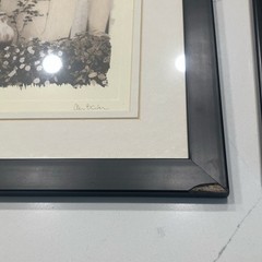 Alan Blaustein European Garden Sepia Set of 3 Framed Landscape Photographs