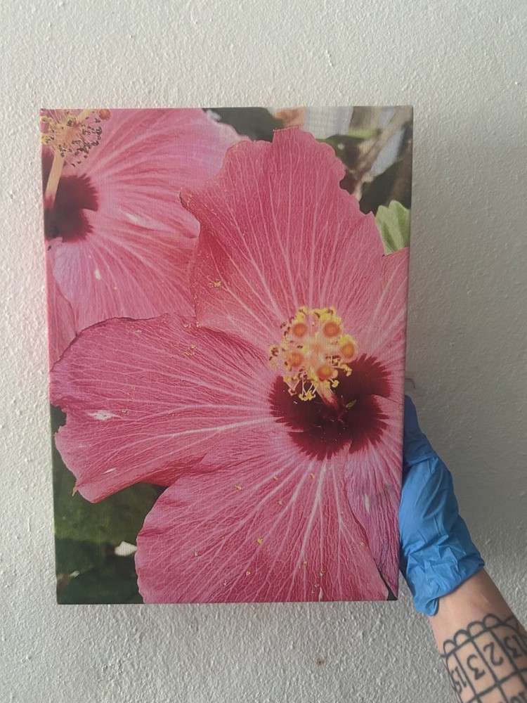 photograph on canvas