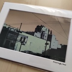 Matted Photo Print San Francisco Buildings Modern Photography Home Decor
