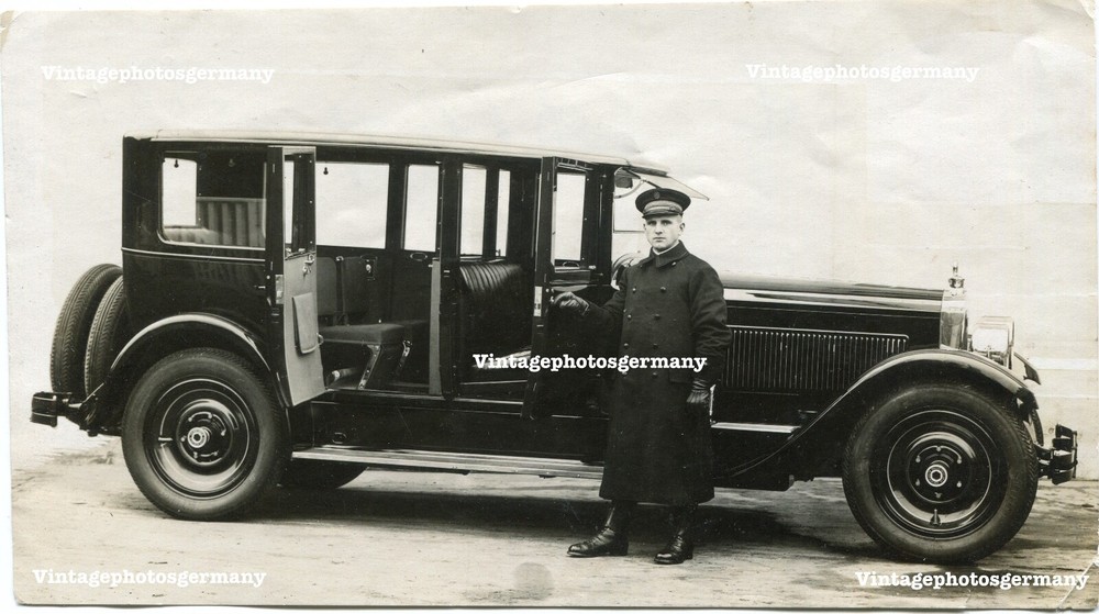 G986 Photo 1927 Car Vintage Passenger Car Sedan Luxury Chauffeur Packard 343 Sedan