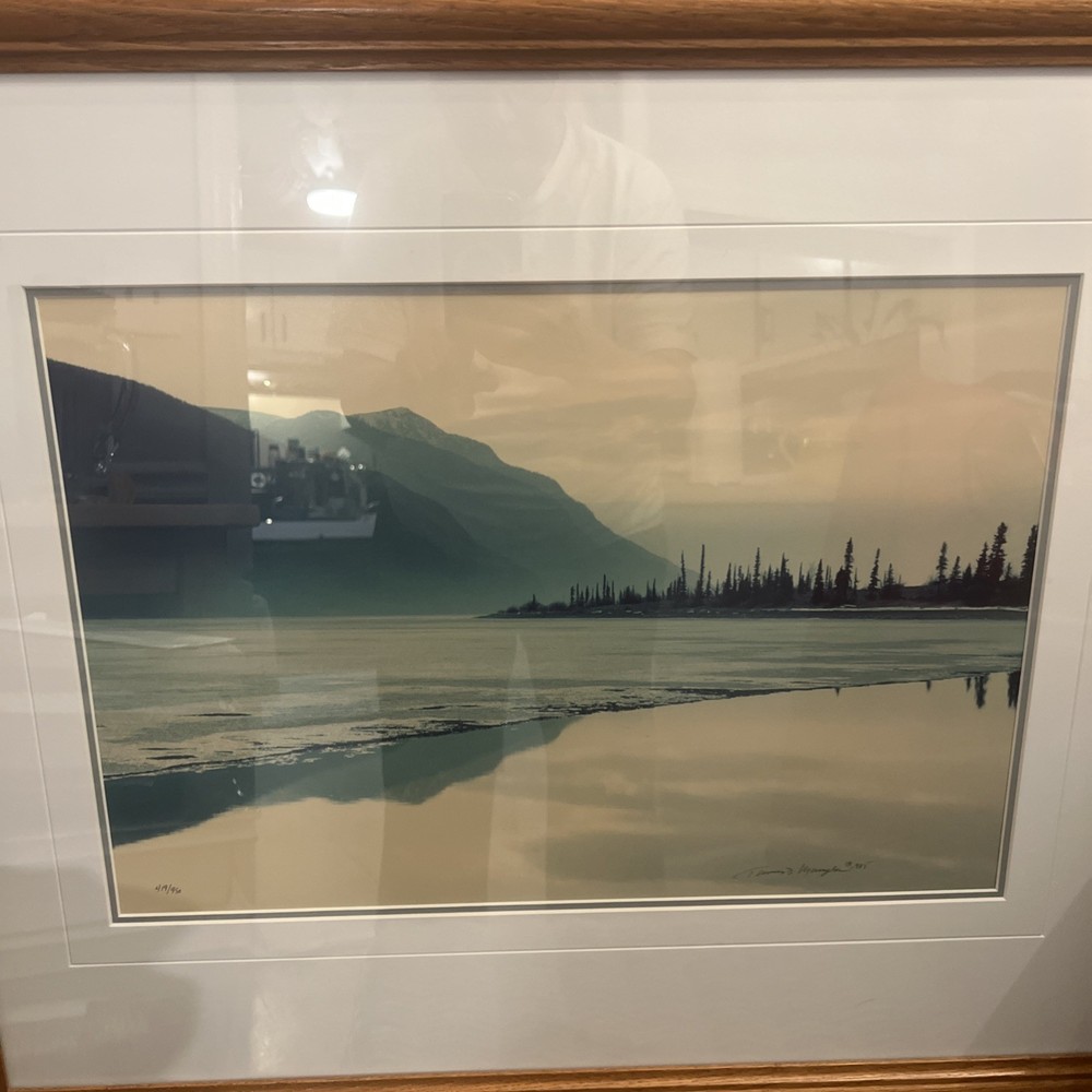 THOMAS MANGELSEN COLOR PHOTO 1986 SIGNED NUMBERED YUKON LAKE