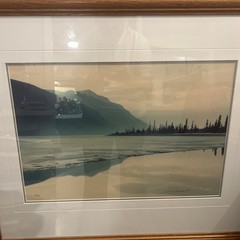 THOMAS MANGELSEN COLOR PHOTO 1986 SIGNED NUMBERED YUKON LAKE