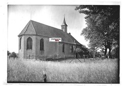 Glass Photo Positive Black & White 13×18 cm Plobsheim Chapel Notre-Dame