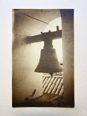 VTG Black/White Sepia Historic REAL PHOTO Mission Santa Barbara ‘Bell’ Calif.