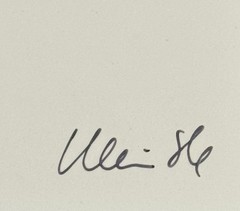 Astrid Klein, decision maker, photogram, 1986, autographed