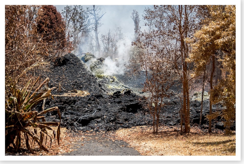 2018 Lava Destroyed Home Kīlauea Volcano Silver Halide Photo
