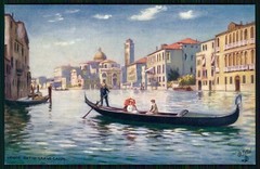 Artist Postcard Venice Venice Veneto Italy Grand Canal Tucks Series II. No 7037