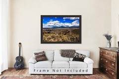 Rio Grande Gorge Bridge Photography Print: New Mexico, Taos, Landscape, Picture