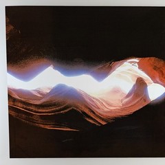ART – Large Signed Joann Harrison Photograph 48×35 Antelope Canyon On Metal