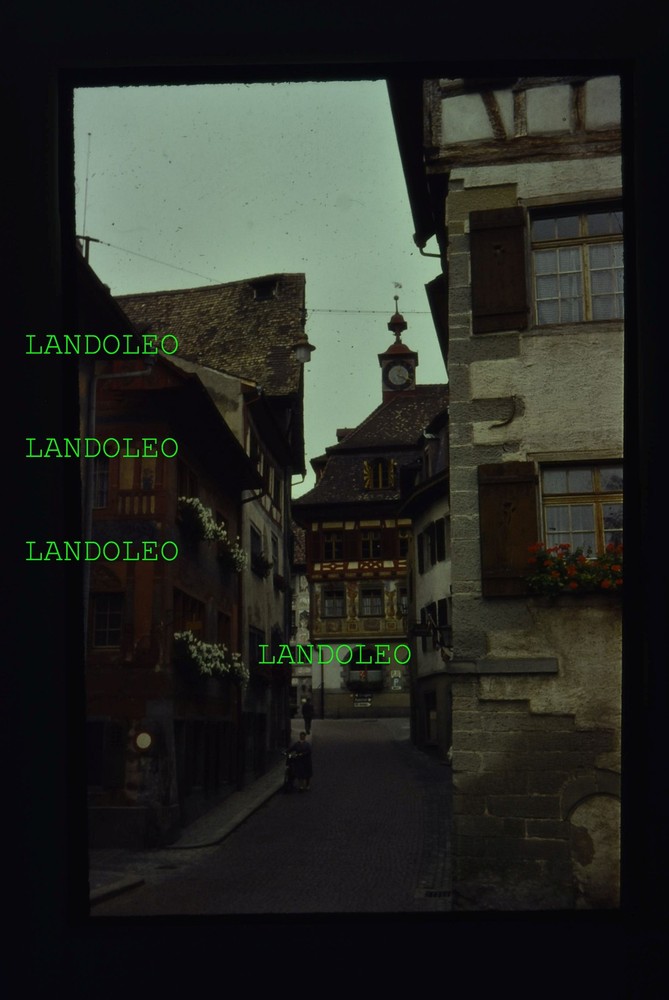 Slide Basel Switzerland Alleys Old Town 1963